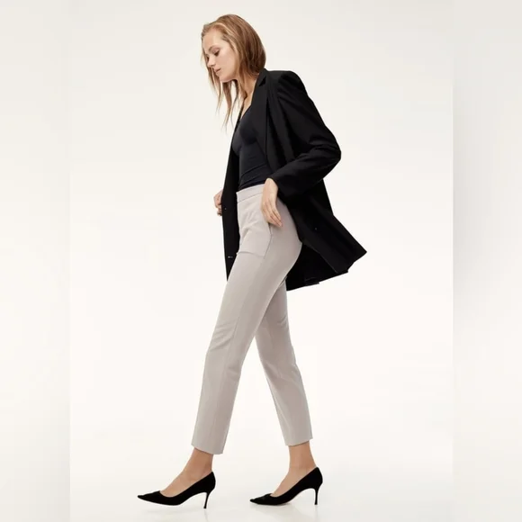 Aritzia Babaton Bradford Trousers Pant Gray Size 8. - Picture 2 of 13
